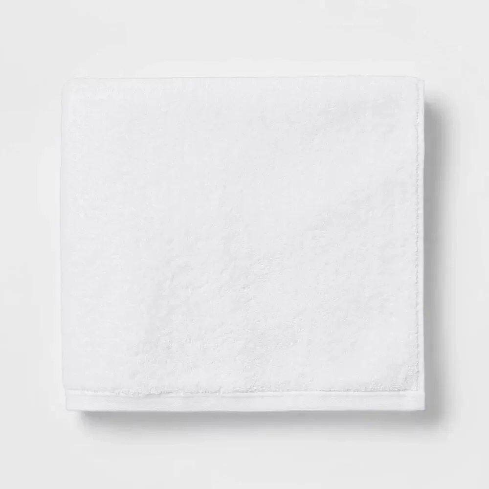 Room Essentials Everyday Bath Towel Okeo- Tex Target 27x52 White Set of 2 NWT